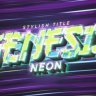 Elevate Your Video Editing with Free Neon Genesis Title & Logo