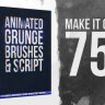 Free Videohive 35941079 Animated Grunge Brushes Collection + Script