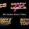 Unleash Creativity with Free Videohive 39195225 80s Golden Retro 5 Titles