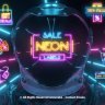 Free Videohive 51603872 Sale Labels Neon, GFXInspire