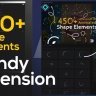 Free Download: Videohive 52246745 Shape Elements Pack | Extension 450+