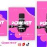 Free Videohive 52415421 Podcast Opener