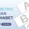 Free Videohive 53345361 Isometric Human Alphabet