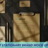 Free Videohive Template: Kraft Stationary Brand Mock Up - GFXInspire