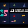 Free Videohive 55167069 Christmas Eve Cartoon Animations | DaVinci Resolve