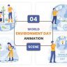 Free Videohive 57130668 World Environment Day Animation Scene