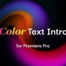 Free Videohive 57677424 Color Text Intro , GFXInspire