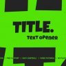 Free Videohive 58245870 Title Text Opener , GFXInspire