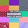 Free Videohive 58042024 Floral Pattern Back Ground Loop Animation, GFXInspire