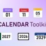 Free Videohive 60983238 – Calendar Toolkit After Effects Template