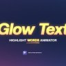 Free Videohive 61270195 Glow Text Animation for Premiere Pro