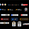 Free YouTube Subscribe Elements – Animated Subscribe & Social Media Graphics After Effects Template