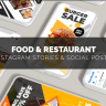Free Food & Restaurant Promo Social B90 – Professional Restaurant Promotion After Effects Template
